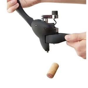 "NEW" Houdini Black 6 Pc Wine Tool Kit Set Corkscrew, Wine & Champagne Sealer OS